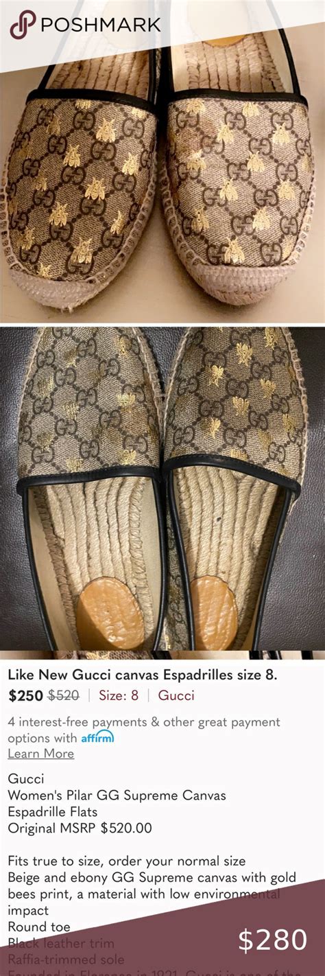 gucci monogram signature espadrille real vs fake